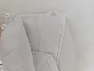 Camisa blanca hombre con galoneras talla L