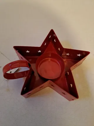 Porta candela/lumino a forma di stella