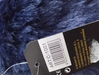 Bolso de pelo azul para fiestas