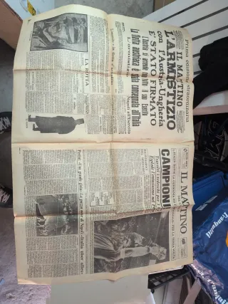 Il Mattino Giornale Armistizio Austria-Ungheria un