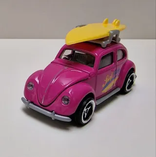 Miniatura Volkswagen Escarabajo Rosa Surf Rider