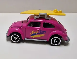 Miniatura Volkswagen Escarabajo Rosa Surf Rider