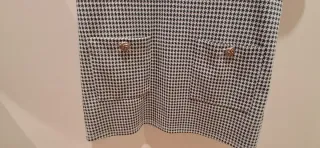 Vestido Zara Negro y Blanco