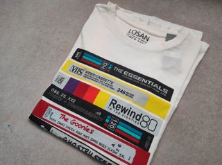 Camiseta Estampado VHS sin estrenar