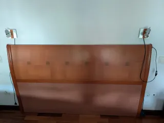 Cabecero de cama madera cerezo