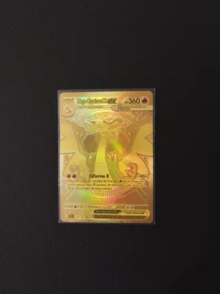 Carta Pokémon Mega Charizard EX Dorada RESERVADO