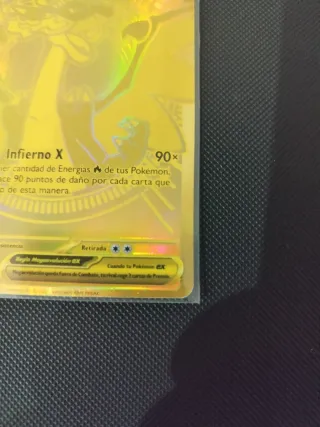 Carta Pokémon Mega Charizard EX Dorada RESERVADO