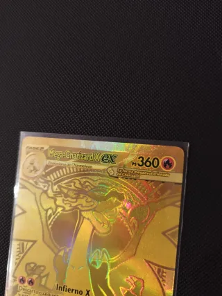 Carta Pokémon Mega Charizard EX Dorada RESERVADO