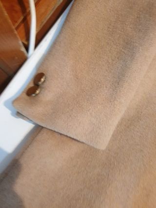 Abrigo paño Stradivarius Beige Talla M