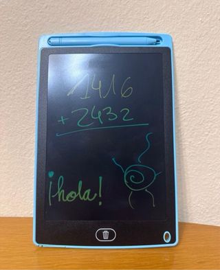 Tablet per bambini tipo lavagna blu