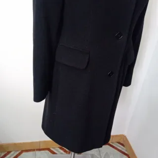 Cappotto Lana Nero Donna