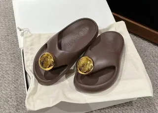 Ciabatte Loewe Marrone e Oro