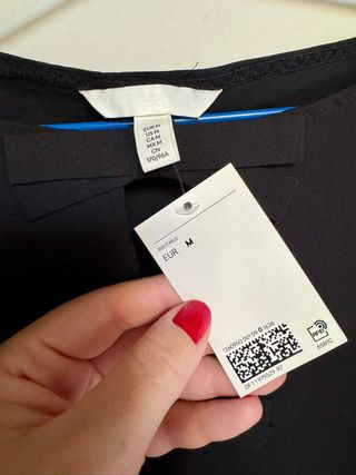 Top H&M Negro Talla M