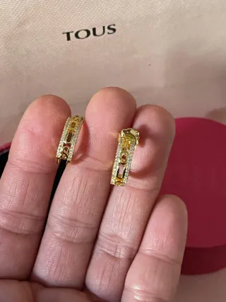 Pendientes Tous Circonitas Brillantes Oro