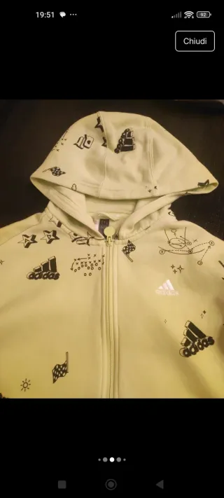 Felpa Adidas 11/12 anni