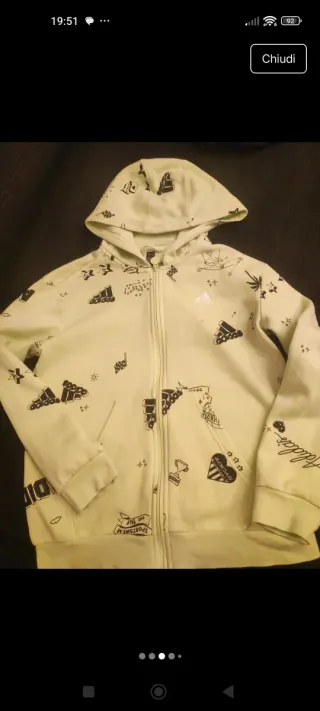 Felpa Adidas 11/12 anni
