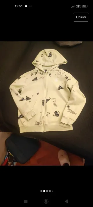 Felpa Adidas 11/12 anni