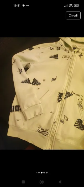 Felpa Adidas 11/12 anni