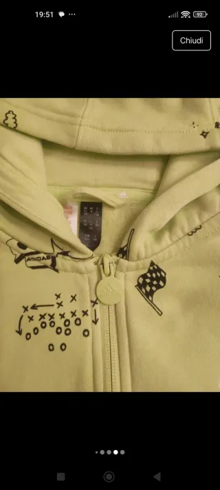 Felpa Adidas 11/12 anni