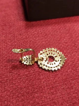 Pendientes Plata Dorada Filigrana