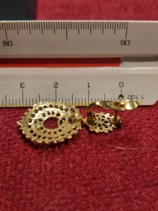 Pendientes Plata Dorada Filigrana