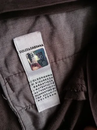 Shorts D&G in velluto marrone