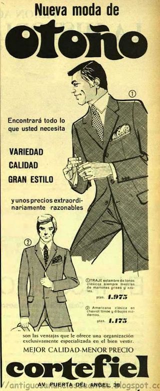 Traje Cortefiel Vintage, otoño invierno, 60, 2XL