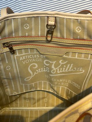 Neverfull Mediana Damero Blanco