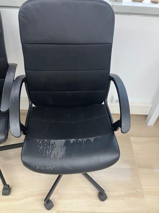 4 Sillas de Oficina Negras IKEA