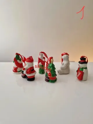 Coca Cola Piezas Navidad de Cerámica Año 2003 Comp