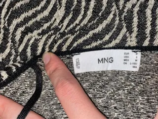 Vestido largo Mango estampado cebra