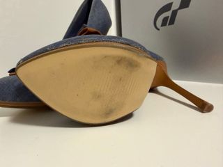 Zapatos de tacón Miss Me azul y marrón