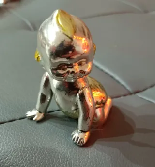 Statuina Cirillino Kewpee bagnato in Argento 925