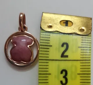 Colgante Tous Oso Rosa