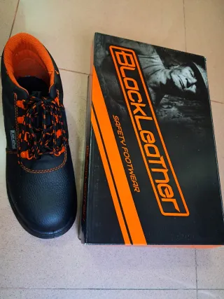Botas de trabajo BlackLeathet negras y naranjas