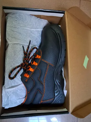 Botas de trabajo BlackLeathet negras y naranjas