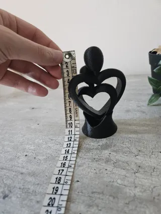 Statuetta decorativa cuori intrecciati