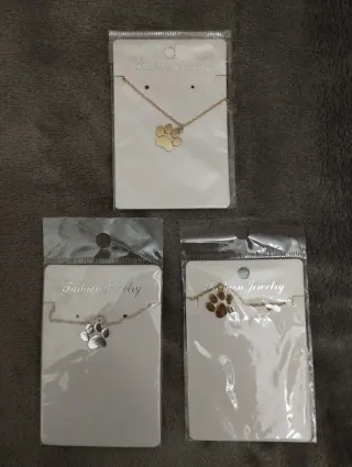 Colgante Huella de Patita con Cadena