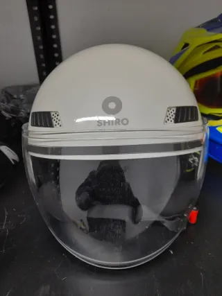 Casco de moto blanco SHIRO
