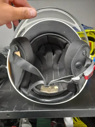 Casco de moto blanco SHIRO