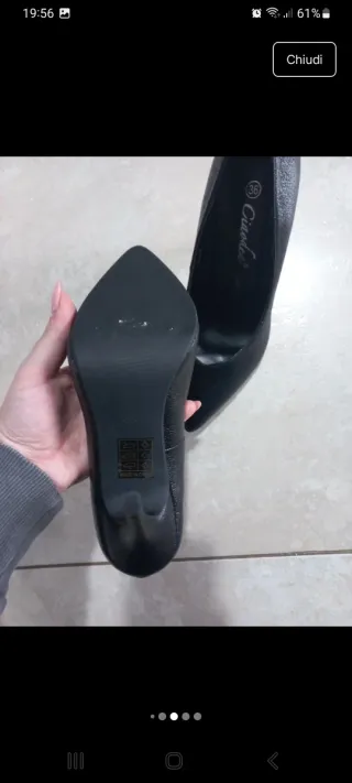 Scarpe décolleté a punta nere