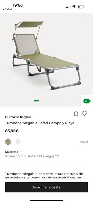 Due Lettini pieghevoli GRIS