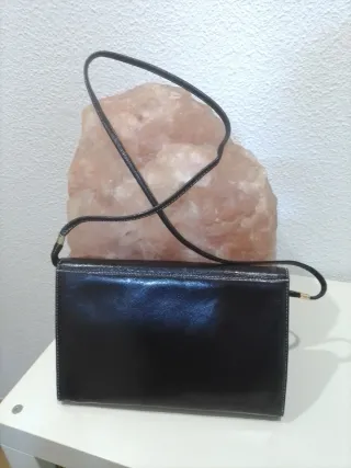 Bolso Cartera Vintage Negro y Blanco