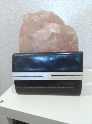 Bolso Cartera Vintage Negro y Blanco