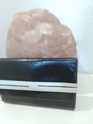 Bolso Cartera Vintage Negro y Blanco