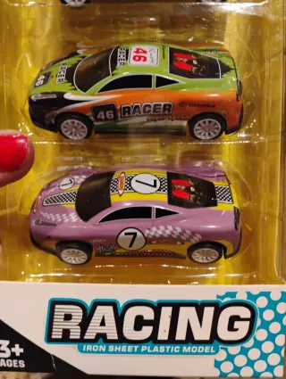 6 Coches  de Metal