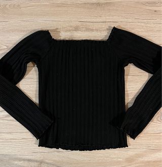 Top corto Bershka donna nero S