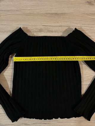 Top corto Bershka donna nero S