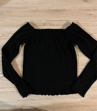 Top corto Bershka donna nero S