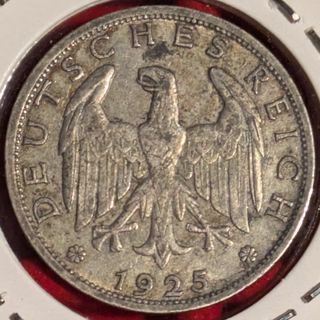 1 ReichsMark 1925 Repubblica di Weimar